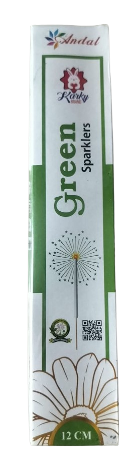 12 CM Green Sparklers | 1 Box | 10 Pcs